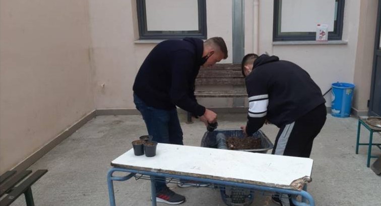 Προετοιμασία εδαφικού υποστρώματος σε γλαστράκια